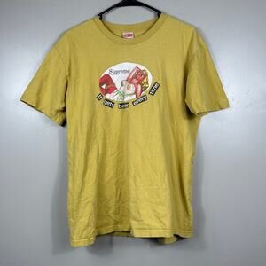 Supreme It Gets Better Every Time Tee Shirt in Yellow Size Medium